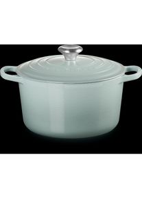 Le Creuset Bräter hoch SIGNATURE Sea Salt, Pfanne + Kochtopf, Grau