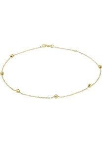 Marie, Fussschmuck, Celeste Knöchelgurt Bolletjes 1,0 mm 24 - 26 cm - 3 mm - Gold, (Gelbgold, 26 cm)
