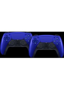 Sony PlayStation 5 Dualsense Draadloze Controller Cobalt Blue Duo Pack (PS5), Gaming Controller, Blau