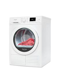 Exquisit , Wärmepumpentrockner »TWP903-410 weiss«, 9 kg, 15 Programme, Startzeitvorwahl, Knitterschutz, LED-Licht , weiß , Innenbeleuchtung und...