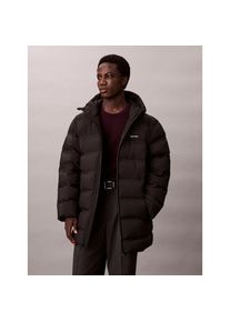 Calvin Klein , Steppmantel »LS BONDED CHNNLD LONG HOODED PUF«, Mit Rundhalsausschnitt, regular fit , Black , XL , XL , Steppmantel von Calvin Klein