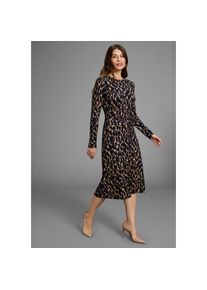 HECHTER PARIS, Damen, Jerseykleid mit modernem Print, navy camel leo, N-Gr, 38 -N-Gr, navy camel leo, Schickes Jerseykleid von HECHTER PARIS