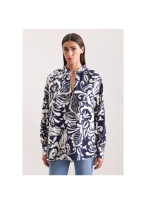 Seidensticker , Klassische Bluse, Tunika Druck , dunkelblau , S (36) , S (36) , Passform: Regular