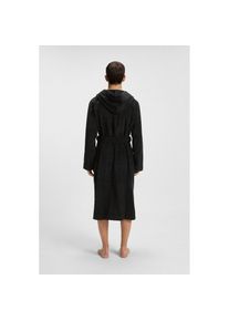 HUGO Underwear, Herren, Bademantel &raquo;Terry Gown Hooded&laquo; mit Kapuze & kontrastfarbenen Logo, Black, Black, Bademantel von HUGO Menswear