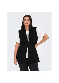 Only CARMAKOMA , Strickweste »CARKATIA SL RIB WRAP VEST KNT« , Black , S , S , Strickweste von Only CARMAKOMA