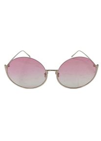 Linda Farrow Round Sunglasses Women, One Size, gold-colored