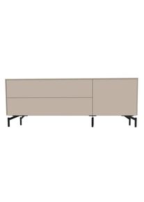 Müllermöbel Aventa Sideboard Müller Möbelwerkstätten Combinaison préférentielle 6 mélamine gris cachemire / pied métallique