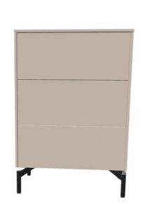 Müllermöbel Aventa Sideboard Müller Möbelwerkstätten Combinaison préférentielle 8 mélamine gris cachemire / pied métallique