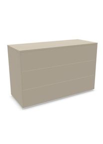 Müllermöbel Aventa Sideboard Müller Möbelwerkstätten Combinaison préférentielle 12 Mélamine gris pierre / Patins en plastique