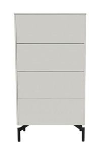 Müllermöbel Aventa Sideboard Müller Möbelwerkstätten combinaison préférentielle 7 mélamine blanche / pied en métal