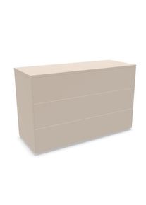 Müllermöbel Aventa Sideboard Müller Möbelwerkstätten Combinaison préférentielle 12 Mélamine gris cachemire / Patins en plastique