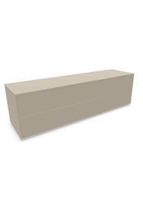 Müllermöbel Aventa Sideboard Müller Möbelwerkstätten Combinaison préférentielle 6 Mélamine gris pierre / Patins en plastique