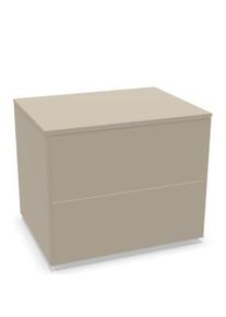 Müllermöbel Aventa Sideboard Müller Möbelwerkstätten combinaison préférentielle 10 mélamine gris pierre / patins en plastique