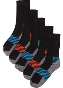 Thermo tennissokken (5 paar) met frotté binnenin - groen - maat 39-42 - badstof - bonprix