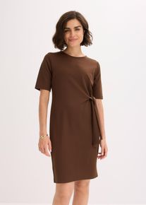Jersey jurk - bruin - maat 40/42 (M) - bonprix