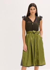 Dirndl en schort (2-dlg. set) - groen - maat 36 - bonprix