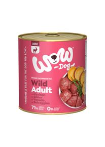 6x 800g WOW Adult Wild hondenvoer nat