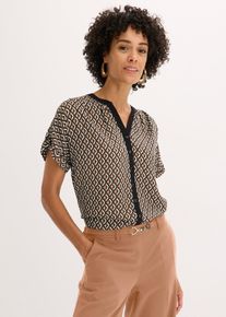 Oversize-Bluse, braun, Größe 40, bonprix