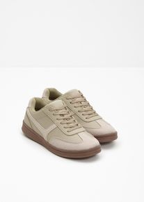 Sneaker im Retrolook, beige, Gr&ouml;&szlig;e 40, Vegan, bonprix