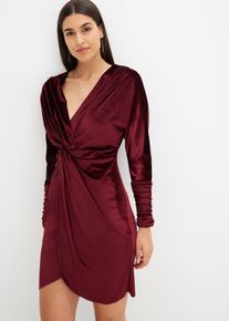 Minikleid aus softem Samt, rot, Größe 44/46 (L), bonprix