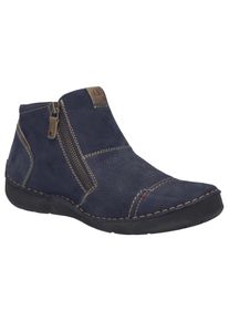 Josef Seibel Laarsjes met sleehak Fergey 46 Boots, comfortschoen met verwisselbaar leren voetbed dames enkellaarsjes maat 39 blauw