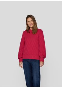 Rabe Gebreide trui met ribmotief dames truien maat 38 rood