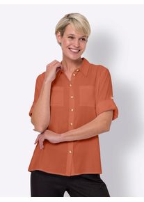 Classic Basics Overhemdblouse dames dames overhemden maat 38 oranje