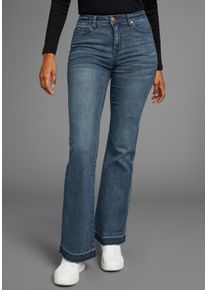 Kangaroos Wijde jeans Flare wijde jeans met hoge taille dames wide leg jeans maat 32 blauw