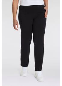 KjBRAND Comfortbroek Instapbroek Susie in bi-stretch, kamgaren look dames broeken maat 54 zwart