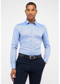 Eterna Overhemd met lange mouwen SUPER SLIM EASY IRON (gemakkelijk te strijken) heren overhemden maat 44 blauw
