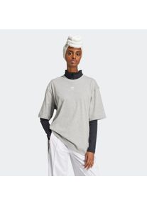 adidas originals T-shirt ESS BOYFR TEE dames tops maat L grijs