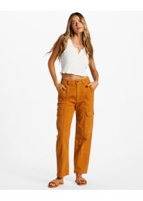 Billabong Straight jeans Wall To Wall dames jeans maat 26(XS) bruin