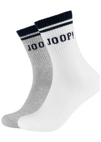 JOOP! Sokken Premium casual met versterkte hiel en tenen (Set van 2) jongens sokken maat 35-38 wit