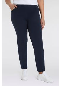 KjBRAND Comfortbroek Instapbroek Susie in bi-stretch, kamgaren look dames broeken maat 50 blauw