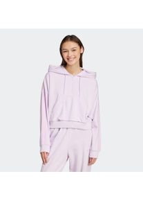 adidas Sportswear Hoodie W 3S FT QZ HD dames truien met capuchon maat L paars