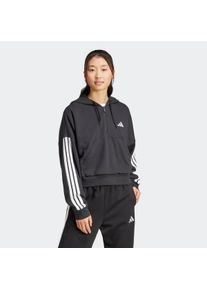 adidas Sportswear Hoodie W 3S FT QZ HD dames truien met capuchon maat L zwart
