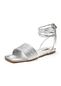 Lascana Sandale Damen silber Größe 36 Unifarben