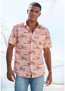 Beach Time Beachtime Herren Hawaiihemd »Regular fit« in rosa, Größe S (37/38)