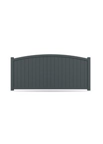 Zaun, Aluminium, Anthrazit, Modell Dornbirn, flexible Befestigungssysteme, Zaunelement individuell konfigurierbar