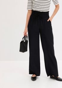 bonprix Femei Pantaloni palazzo, negru, 40