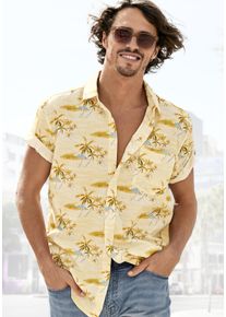 Beach Time Beachtime Herren Hawaiihemd »Regular fit« in gelb, Größe S (37/38)