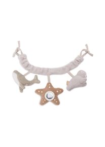 Jollein Kinderwagenanhänger »Deepsea«, (1 tlg.), Spiegelnder Seestern aus Teddystoff