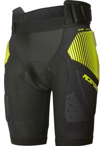 Acerbis Rush, protector shorts unisex , color: Black/Yellow , size: M