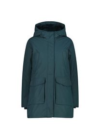 CMP Womens Parka Fix Hood 35K3556 Parka Dames (34 |blauw |waterdicht)