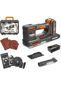 WORX, Schleifmaschine + Poliermaschine, Multifunktionsschleifer 20V WX820 (Multischleifer)
