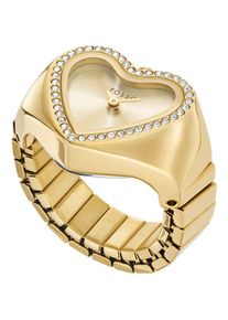 Fossil, Armbanduhr, Damenuhr WATCH RING, Gold, (18 mm)
