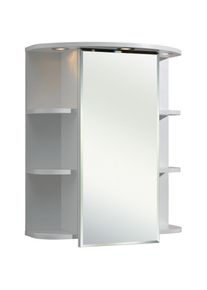 Saphir , Badezimmerspiegelschrank »Quickset 335 Badschrank, 1 Spiegeltüren, 1 Einlegeböden, 60 cm breit«, inkl. LED-Beleuchtung, Türdämpfer,...