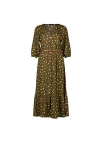 Zero , Maxikleid »Maxikleid mit Volants« , KhakiCream , EURO , 36 -EURO , 36 , Passform: Figurbetont