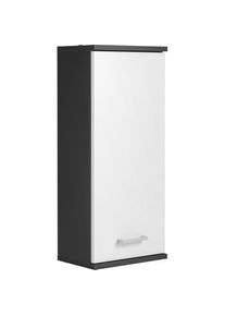 Schildmeyer , Hängeschrank »Mobes, Made in Germany«, Breite/Höhe: 30,3/70,8 cm, Tür beidseitig montierbar, Badschrank , anthrazit/weiß
