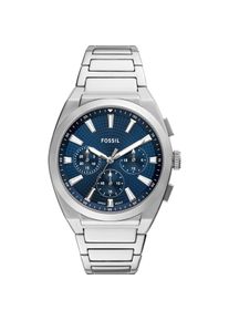 Fossil, Armbanduhr, Chronograph EVERETT, Silber, (Chronograph, 44 mm)